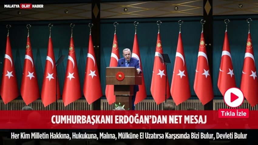 Erdoğan, Kırmızı Çizgimiz Aziz Milletimiz