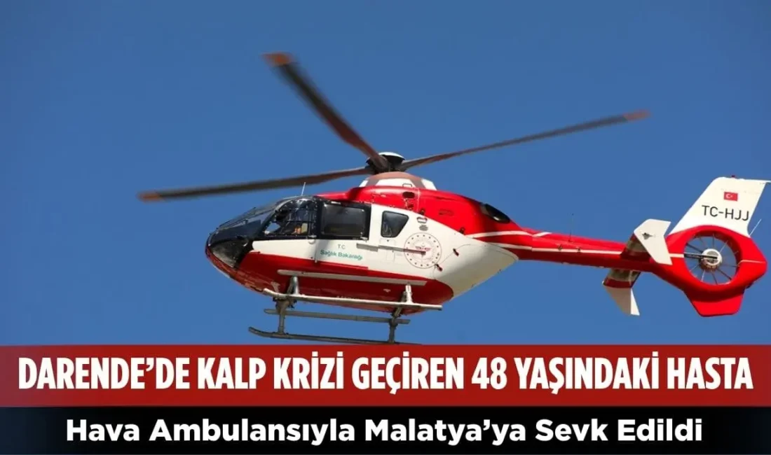 Darende’de kalp krizi geçiren 48 yaşındaki hasta, Hulusi Efendi Devlet