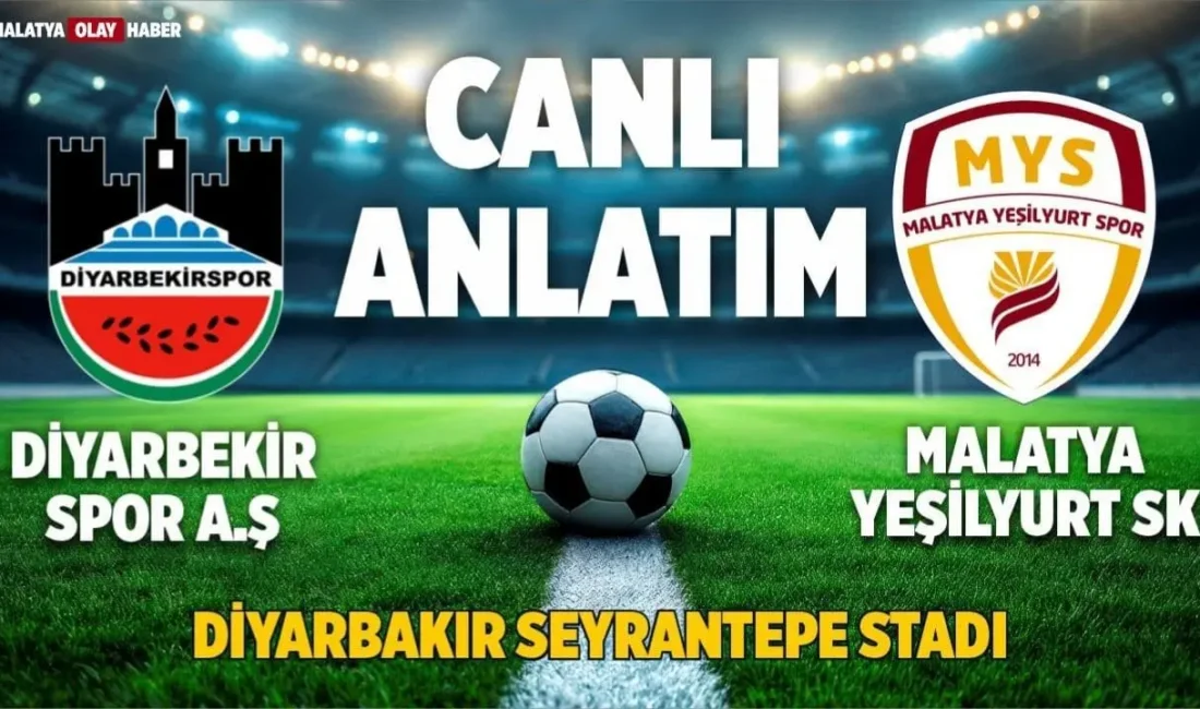 Diyarbekirspor - Malatya Yeşilyurtspor maçını canlı takip edin. Seyrantepe'de oynanan