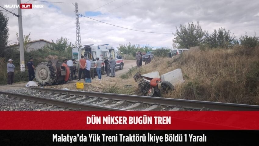 Malatya’da kaçak hemzemin geçitten kaza