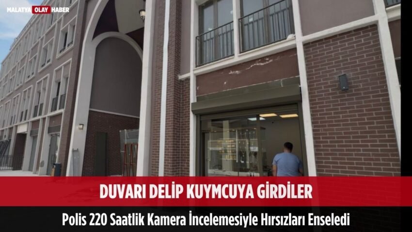 Malatya’da kuyumcu hırsızlarına darbe
