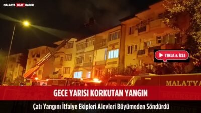 Malatya'da gece yarısı yangın 49