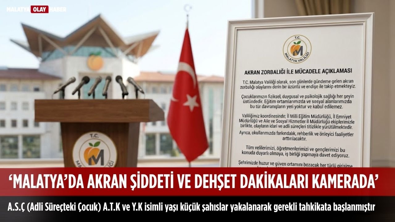 Malatya'da Akran Şiddeti Olayına Hızlı Müdahale: 3 Şüpheli Yakalandı 1