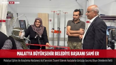 Ali Aladağ…:Malatya Olay Haber…:
Malatya Büyükşehir Belediye Başkanı Sami Er, akşam