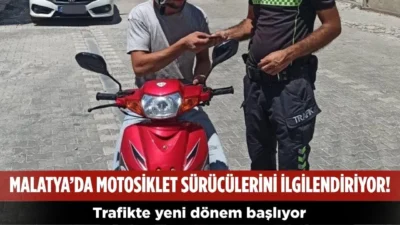 Malatya’da motosiklet sürücülerini ilgilendiren yeni dönem başlıyor. 2026-2027 Motosiklet Denetimleri