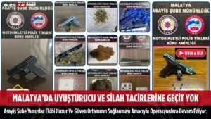 Malatya'da Terörle Mücadele ve İstihbarat şubelerinin ortak operasyonuyla aranan firari