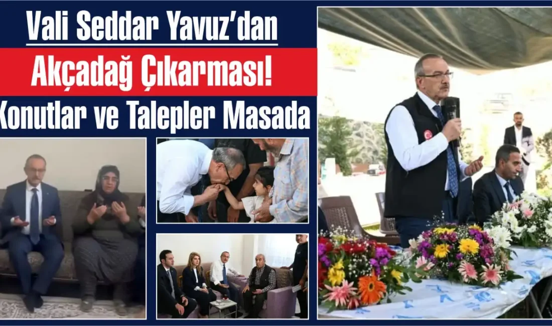 Malatya Valisi Seddar Yavuz, Akçadağ’da bir dizi ziyaret ve inceleme