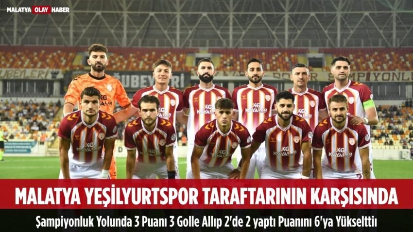 Malatya Yeşilyurtspor Rüzgarı: Kırıkkale’yi 3-1 Yenerek 2’de 2 Yaptı!