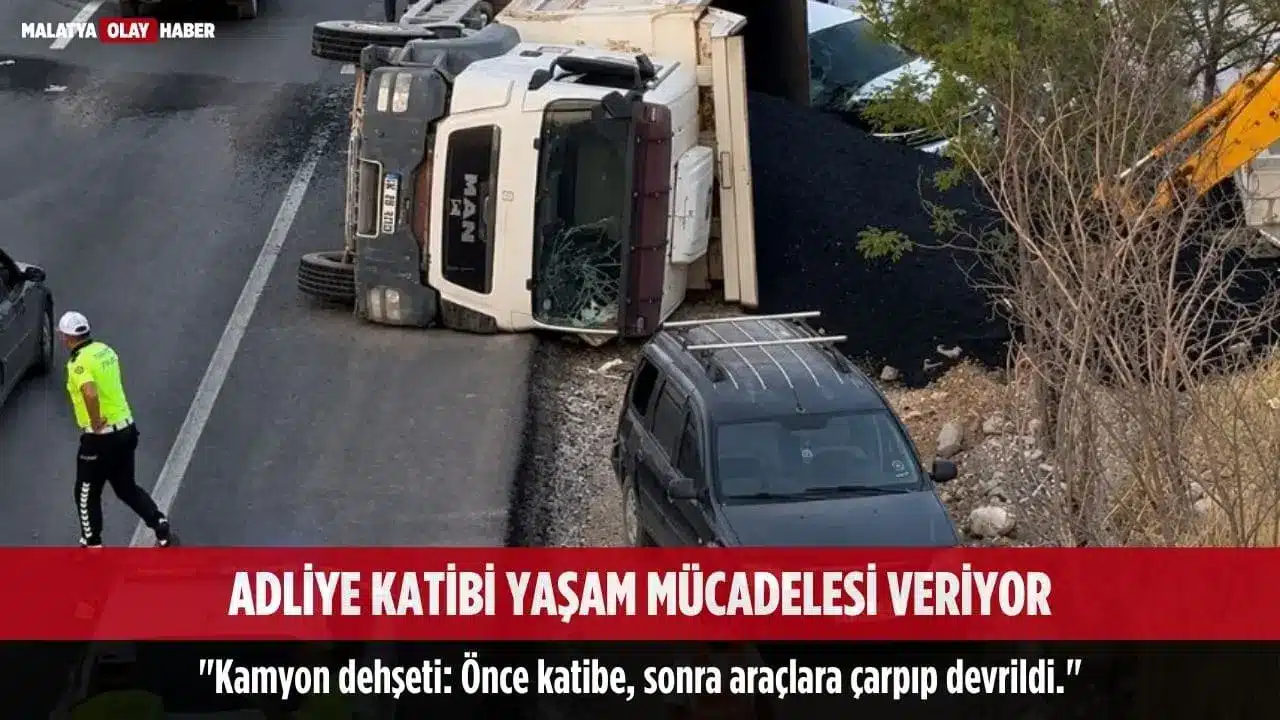 Yolun karşısına geçmeye çalışan Adliye Katibine Kamyon Çarptı 1