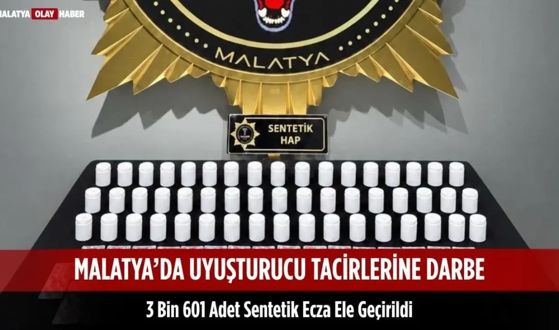 Malatya'da Narkotik ekiplerinin Melekbaba, Cevatpaşa ve İlyas mahallelerinde düzenlediği operasyonda