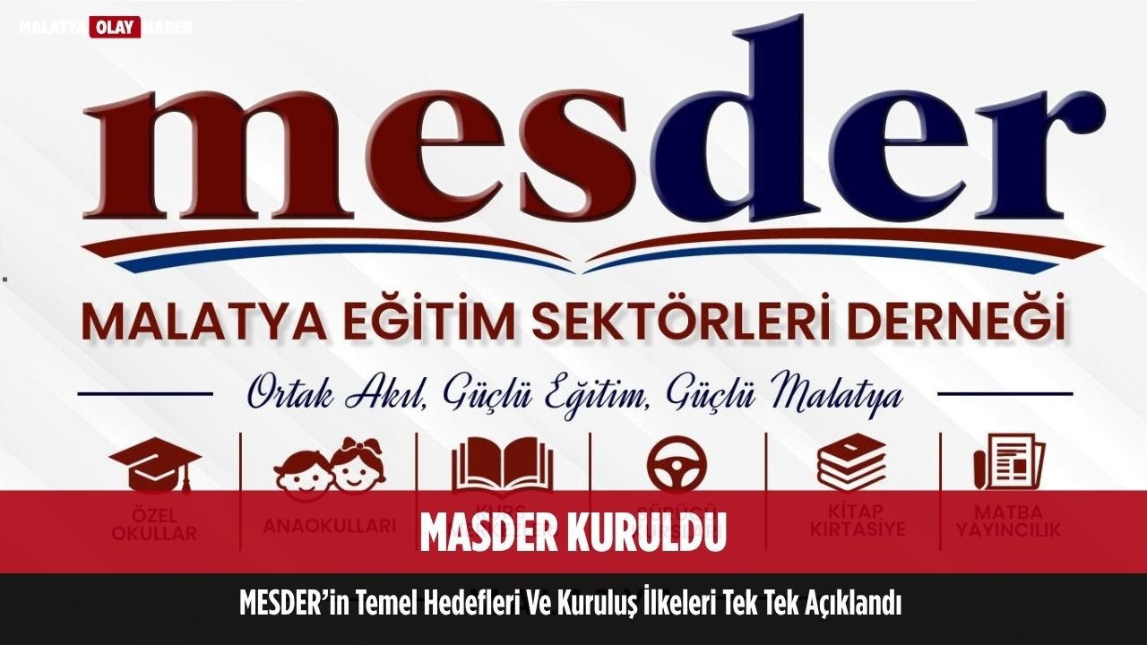 Malatya Eğitim Sektörleri Derneği (MESDER) Kuruluş Hazırlıklarını Tamamladı 1