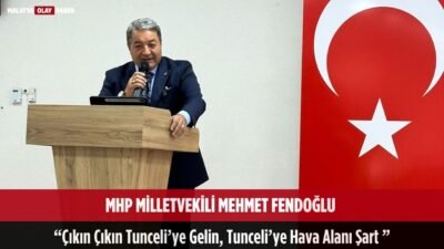 mhp milleetvekili mehmet fendoglu cikin cikin tunceliye gelin havaalani sart
