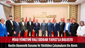 MİAD'ın yeni yönetimi Vali Yavuz'u ziyaret etti 5