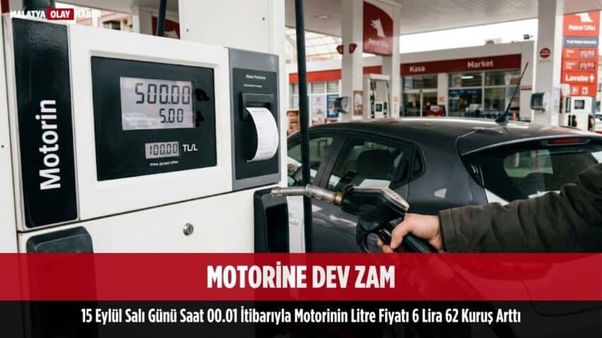 Motorine 6 lira 62 kuruş zam