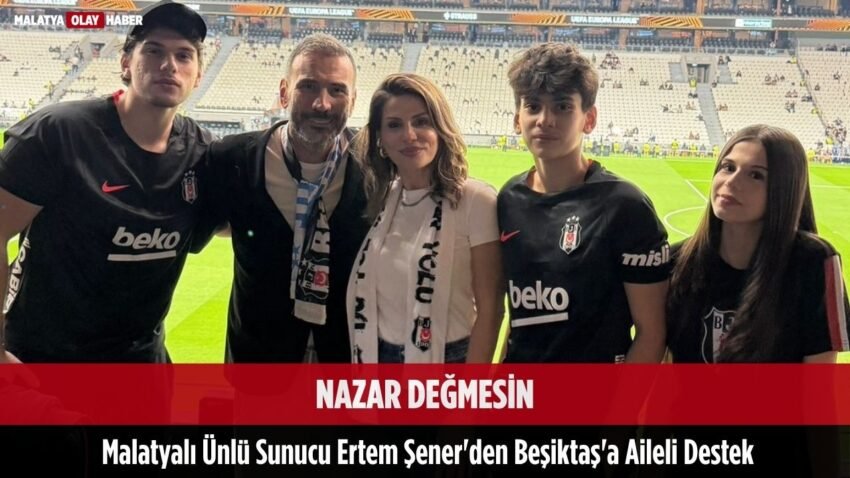 Şener, “Evdeyiz, eşim, kızım, oğullarım Beşiktaş’layız Başarılar KARA KARTALIM…”