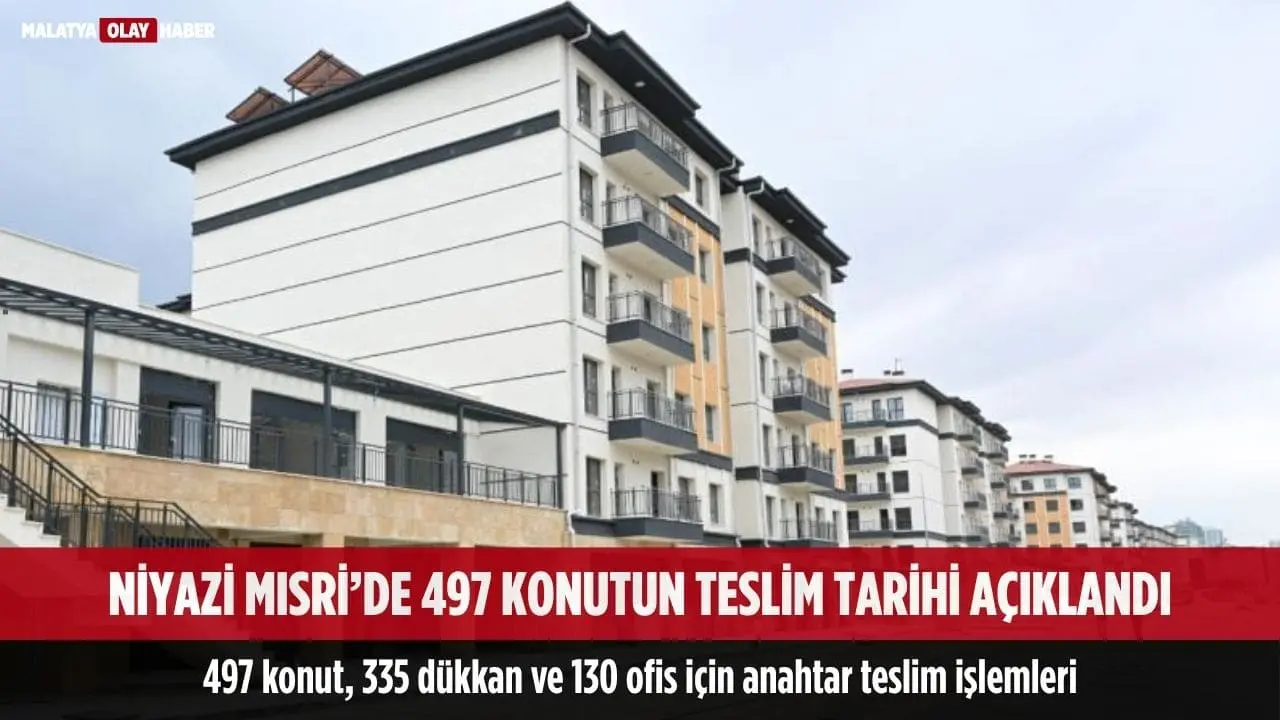 Malatya Niyazi Mısri Mahallesi’nde 497 Konutun Teslim Tarihi Açıklandı 1