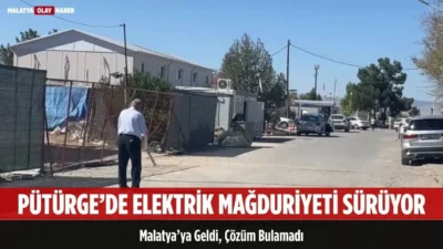 Malatya’nın Pütürge ilçesi Erengiz Mezrası’nda elektrik sorununun devam ettiği öne