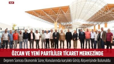 ramazan ozcan ve yeni partililer kayisi ticaret merkezinde