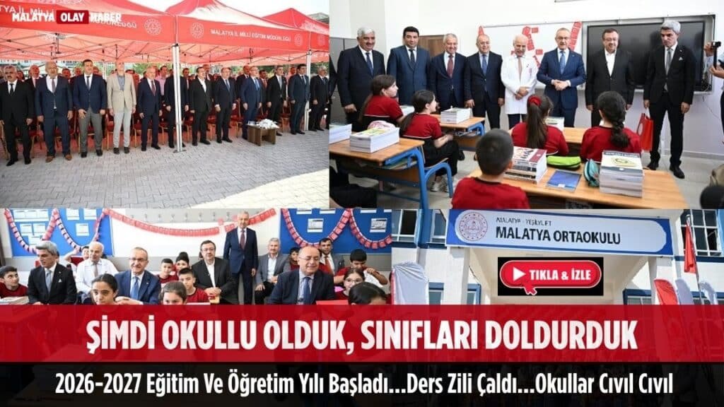 Malatya'da ilk ders zili çaldı 3
