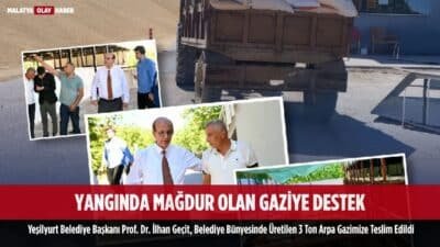 Yangın Mağduru Gaziye 3 Ton Arpa Desteği, Başkan Geçit'ten Alkışlık Hareket 25