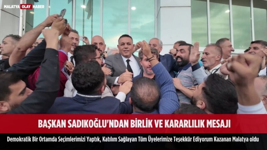 Malatya TSO Seçimlerinde Oğuzhan Ata Sadıkoğlu Güven Tazeledi