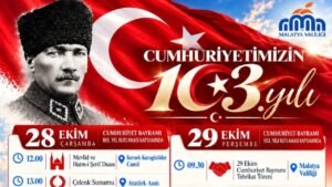 cumhuriyetimizin 103 yili malatya kutlama