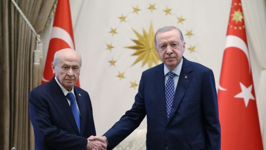 Erdoğan ve Bahçeli Külliye’de Bir Araya Geldi