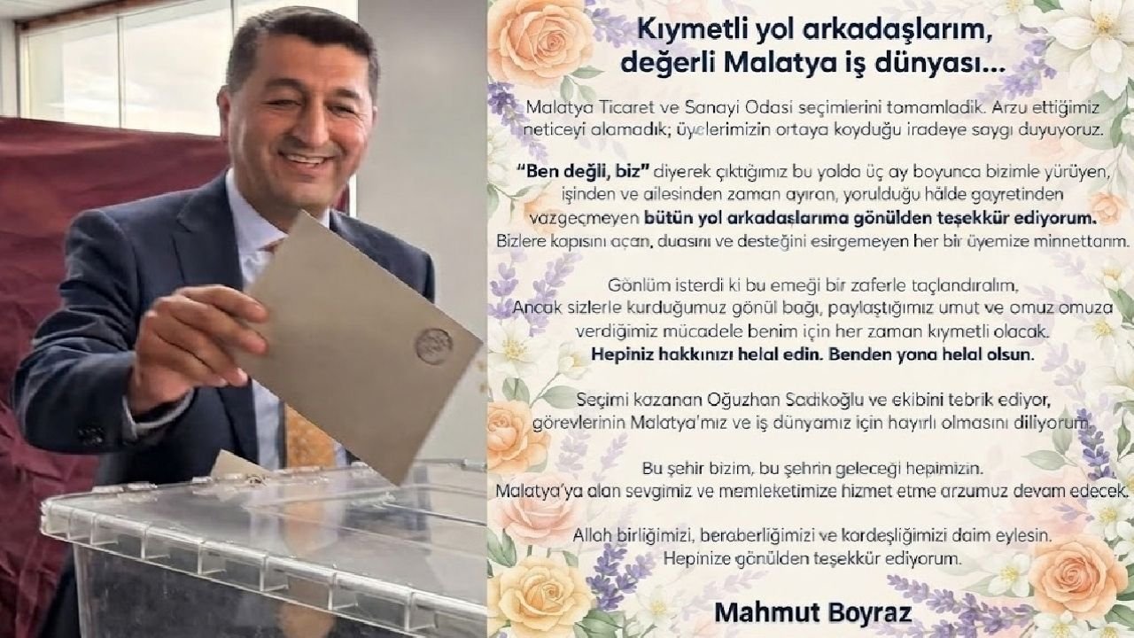 mahmut boyraz tesekkur