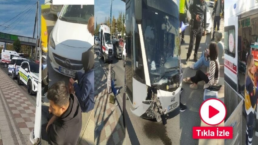 Malatya’da Trambüs ile otomobil çarpıştı